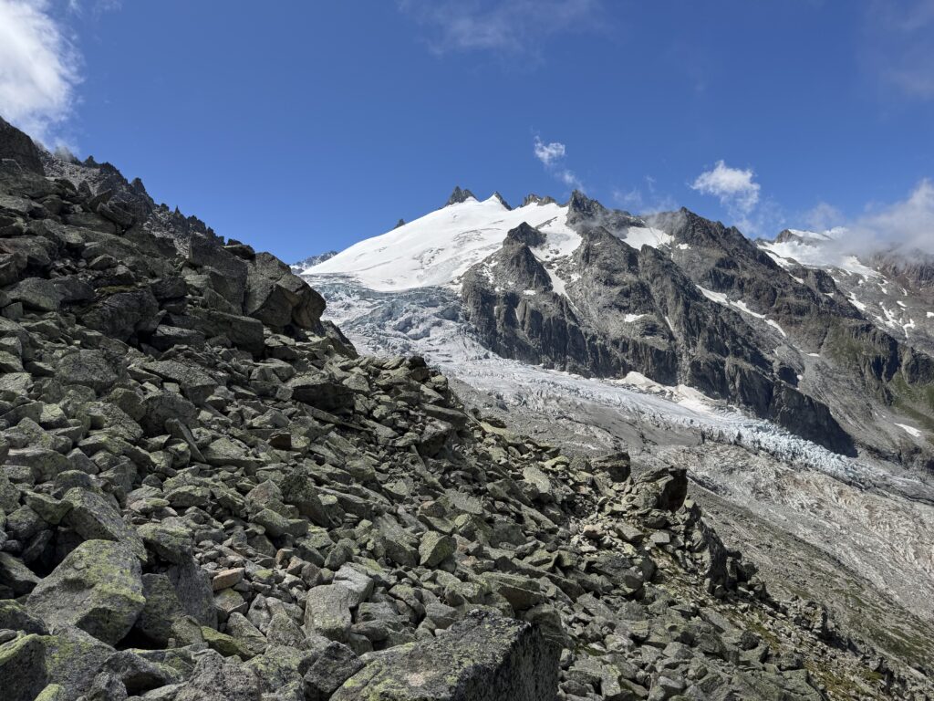 Glacier du Trient depuis l'<arpette