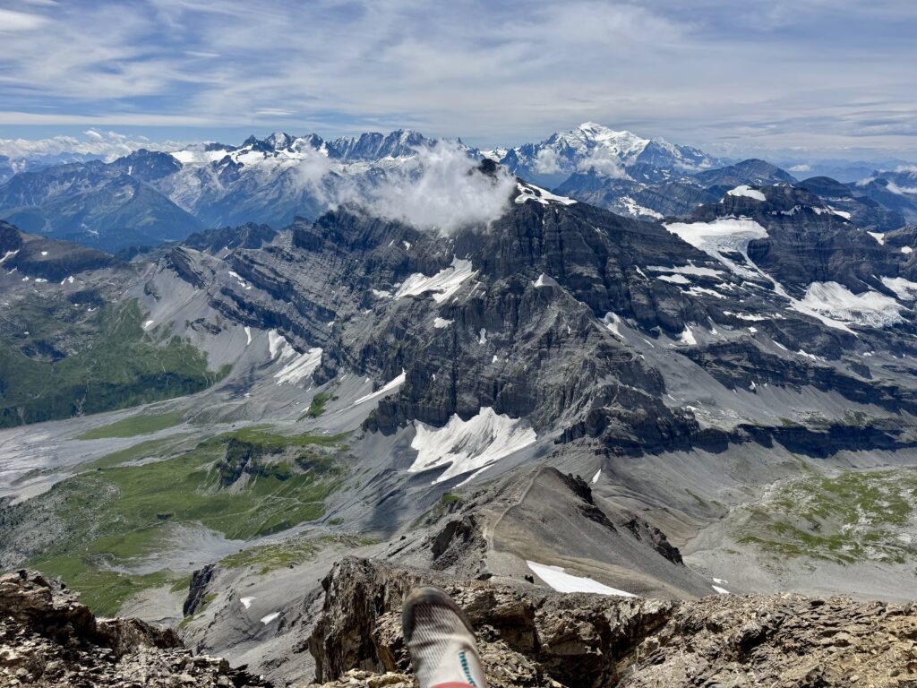 Le Mont Blanc vu depuis la Haute Cime