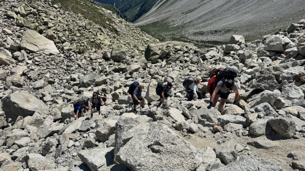 Montée sommitale de l'Arpette